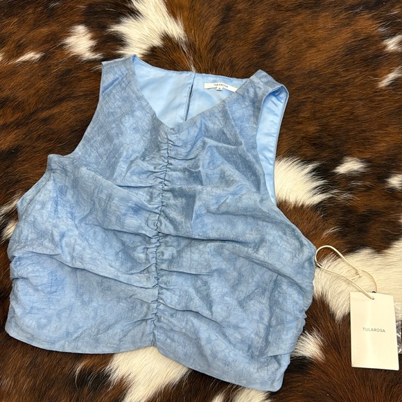 REVOLVE Tops - Revolve Tularosa Amy Top in Sea Blue